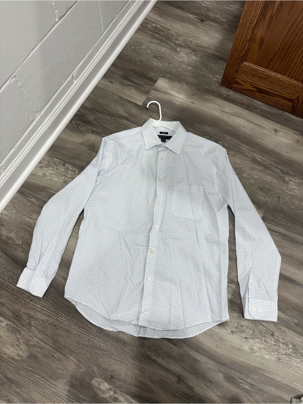 Pronto Uomo Light Blue Micro-Pattern Dress Shirt